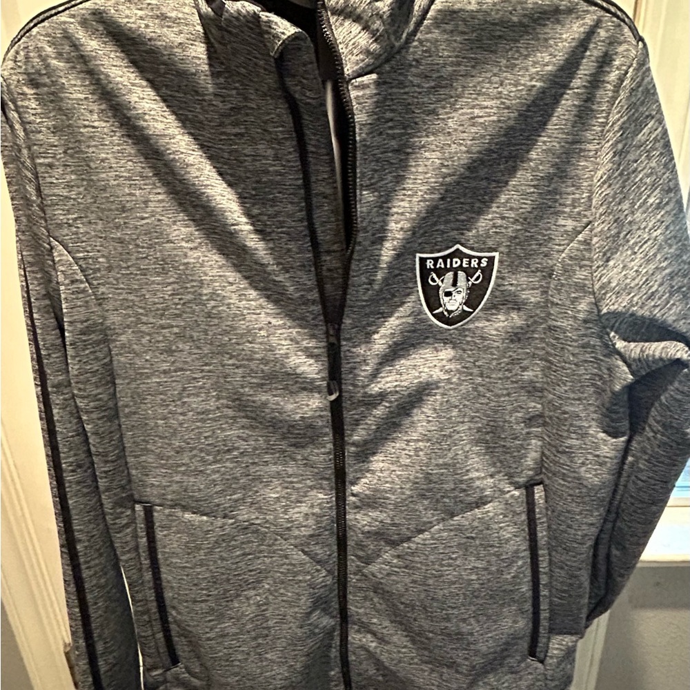 Antigua brand NFL RAIDERS Full Front Zip Jacket